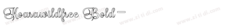Koarawildfree Bold字体转换